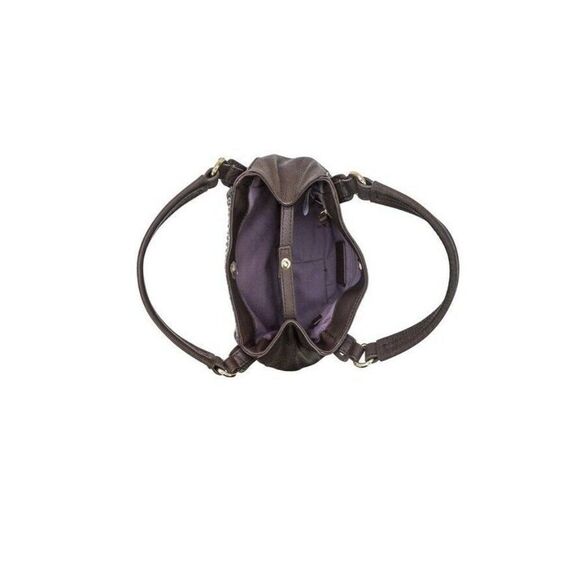 NWT KOOBA MINI JONNIE CROSSBODY LEATHER SATCHEL HANDBAG BROWN PYTHON $278 - Picture 4 of 4